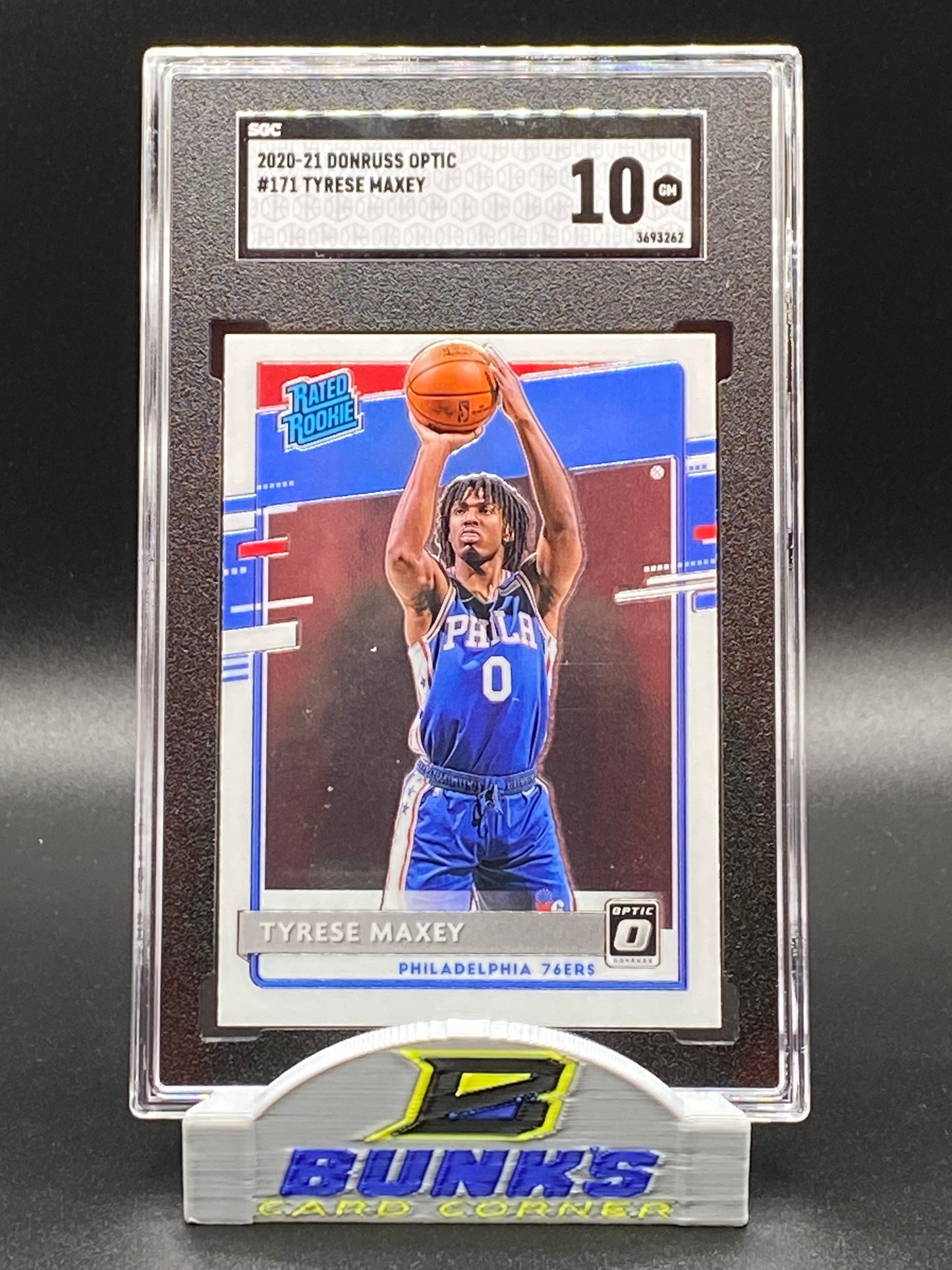 2020-21 Tyrese Maxey Rated Rookie SGC 10 (Box 17)