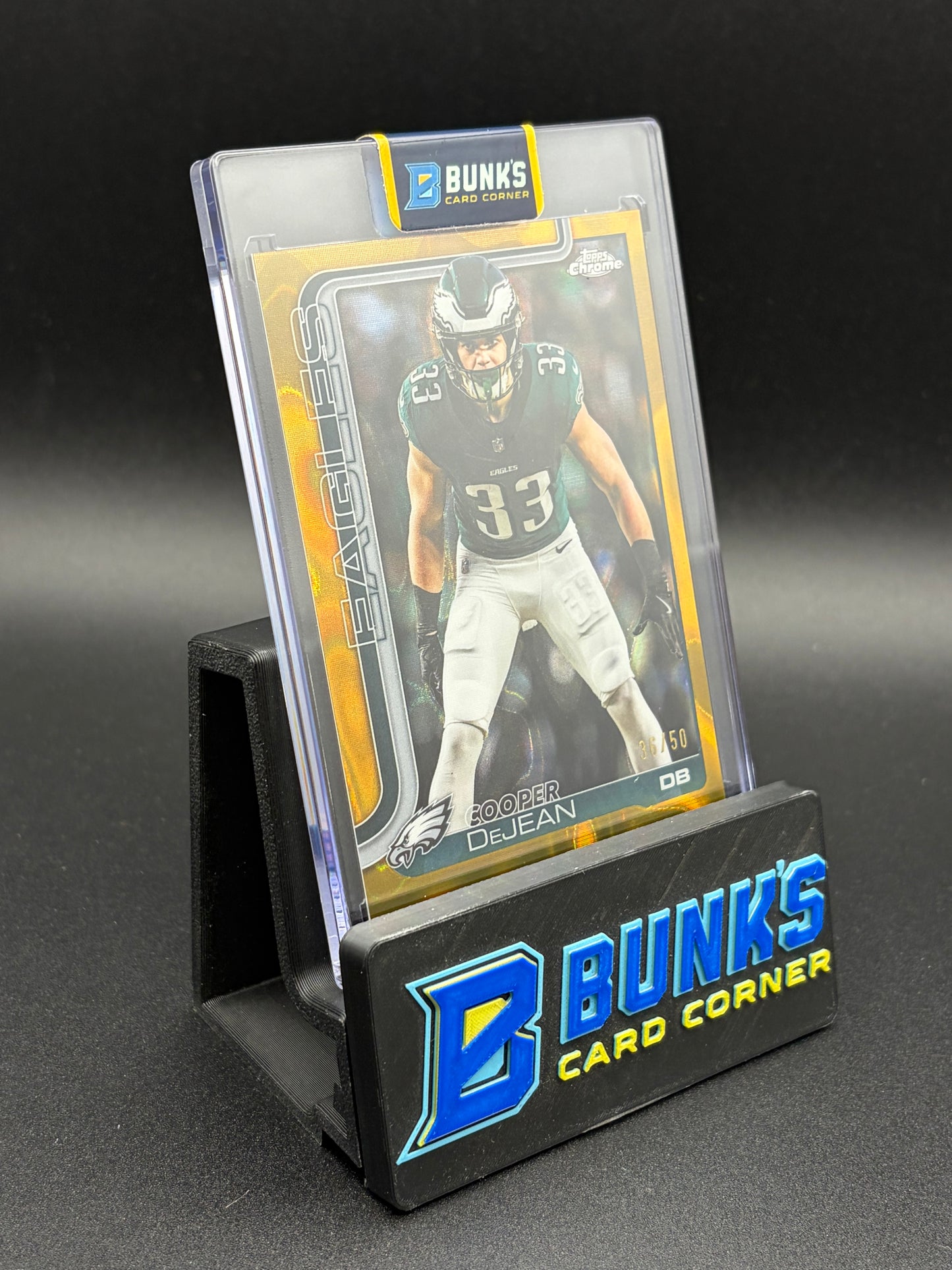 2025 Cooper DeJean Gold Topps Chrome 36/50