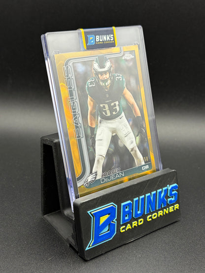 2025 Cooper DeJean Gold Topps Chrome 36/50