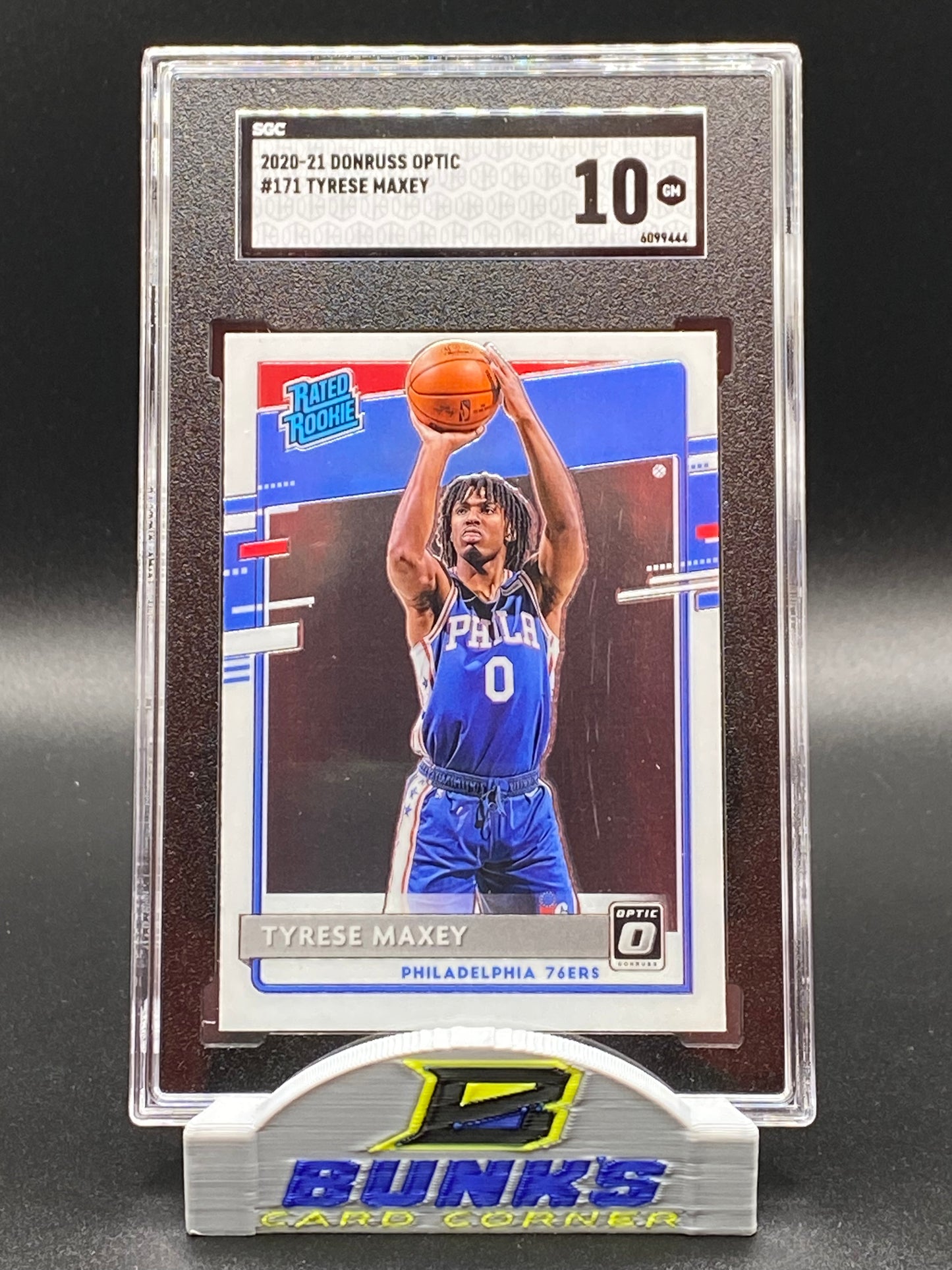 2020-21 Tyrese Maxey Rated Rookie SGC 10 (Box 17)