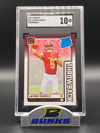 2024 Jayden Daniels Throwback SGC 10 (Box 18)