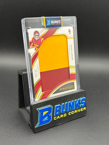 2022 Drake London Immaculate Collection Patch 15/25