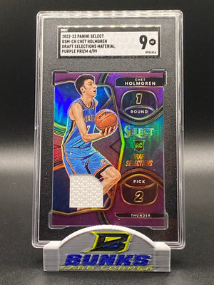 2022-23 Chet Holmgren Purple Prizm Rookie Card 4/99