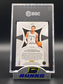 2023-24 Victor Wembanyama Green Prizm Rookie Card SGC 10 (Box 18)