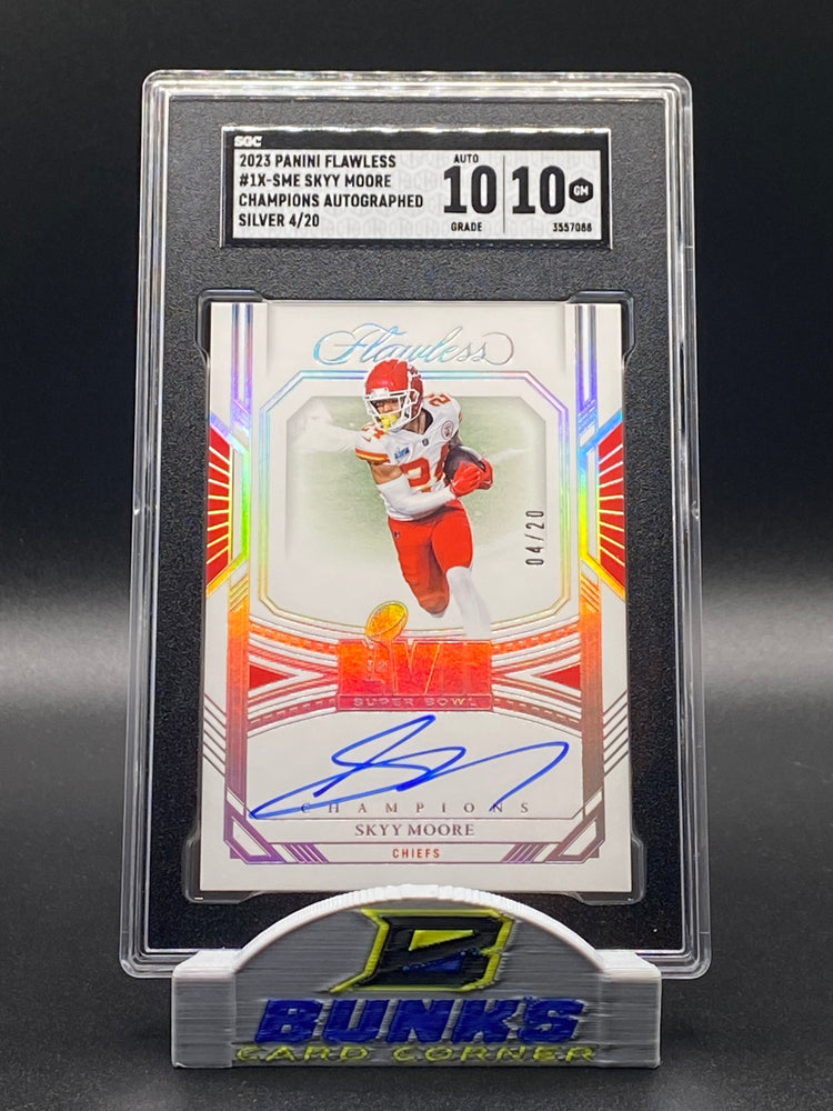 2023 Skyy Moore Champions Autographed Silver 4/20 SGC 10|10