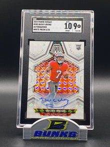 2024 Bucky Irving AUTOGRAPHED White Prizm 5/25 SGC 10|9