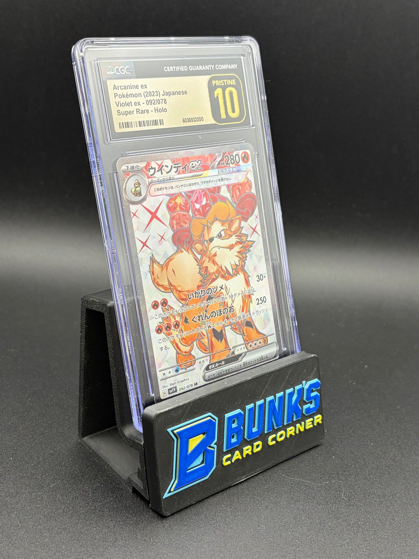 Arcanine Ex Super Rare CGC Pristine 10