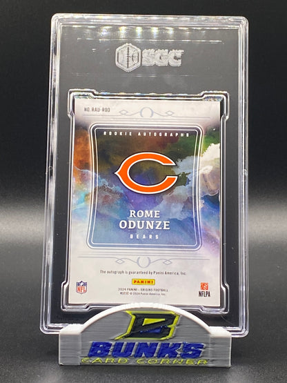 2024 Rome Odunze AUTOGRAPHED Rookie Card SGC 10|9 (Box 18)