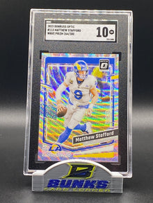 2023 Matthew Stafford Wave Prizm 264/300 SGC 10 (Box 18)