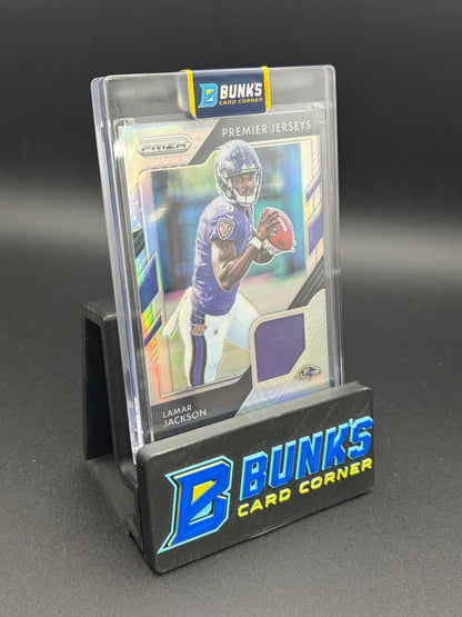 2018 Lamar Jackson Prizm Purple Rookie Patch