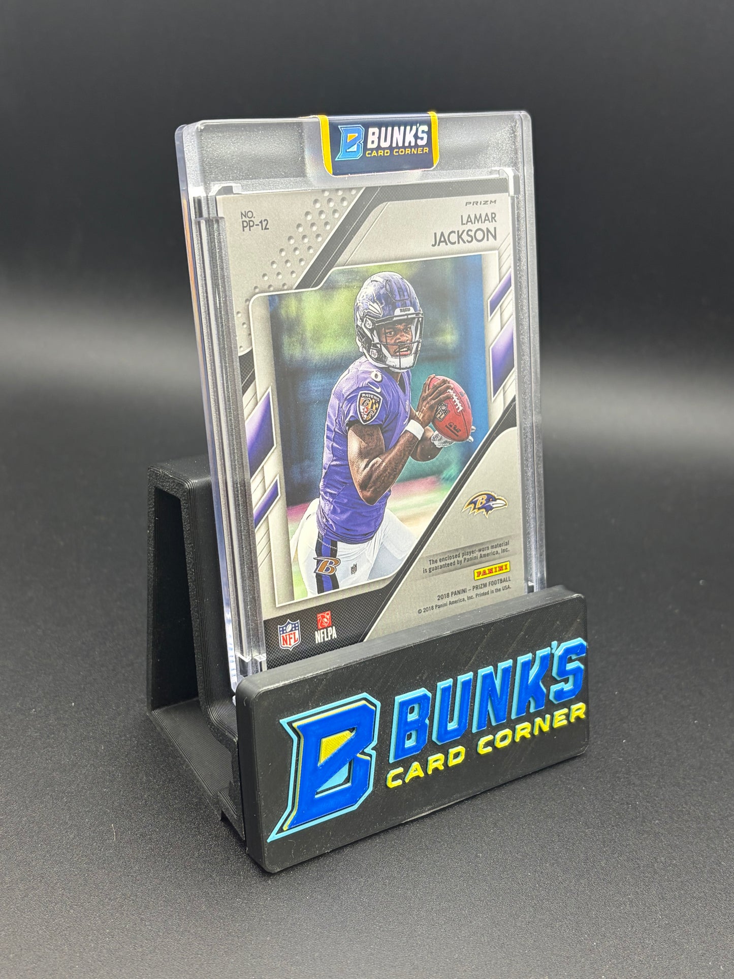 2018 Lamar Jackson Prizm Purple Rookie Patch