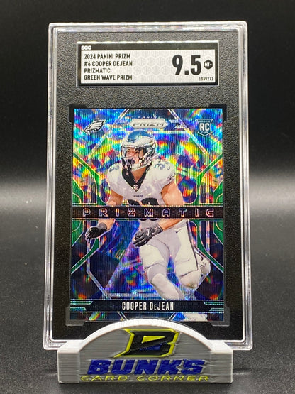 2024 Cooper DeJean Prizmatic Green Wave Prizm SGC 9.5 (Box 19)