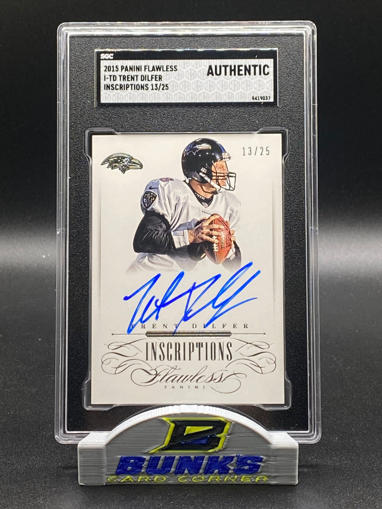 2015 Trent Dilfer AUTOGRAPHED Inscriptions 13/25