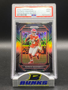 2022 Patrick Mahomes II Prizm Black-Silver PSA 9 (Box 19)