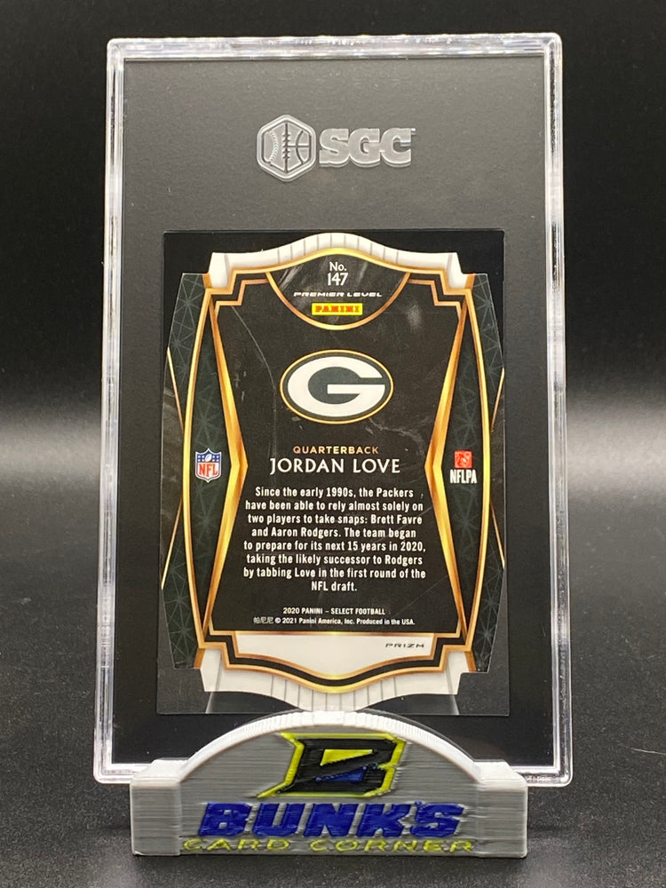 2020 Jordan Love Purple Die-Cut Prizm SGC 9.5