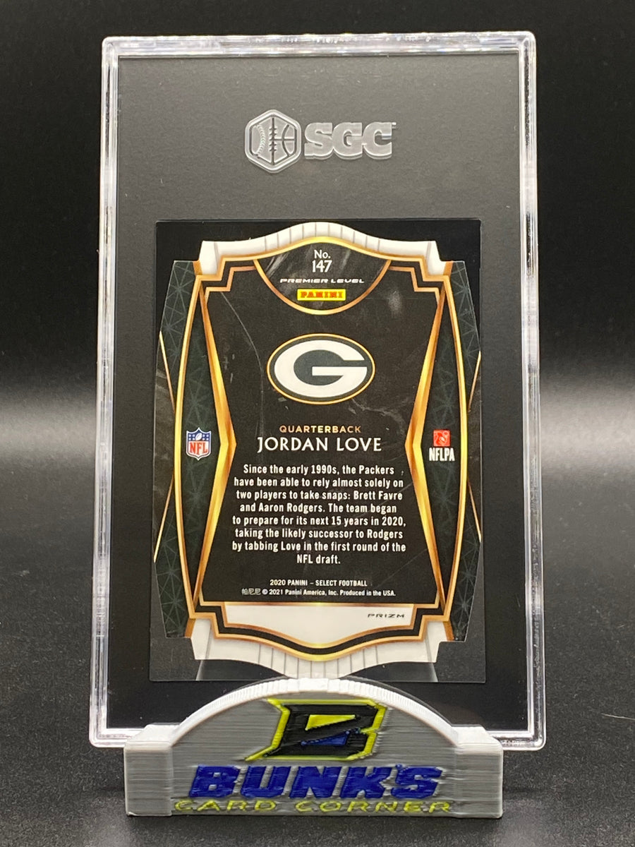 2020 Jordan Love Purple Die-Cut Prizm SGC 9.5