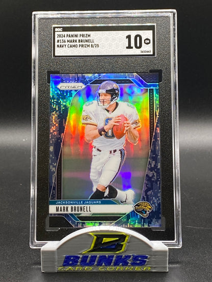 2024 Mark Brunell Nave Camo Prizm 8/25 SGC 10 (Box 19)