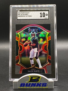 2020 Jalen Hurts Maroon Die-Cut Prizm Rookie Card SGC 10 (Box 19)