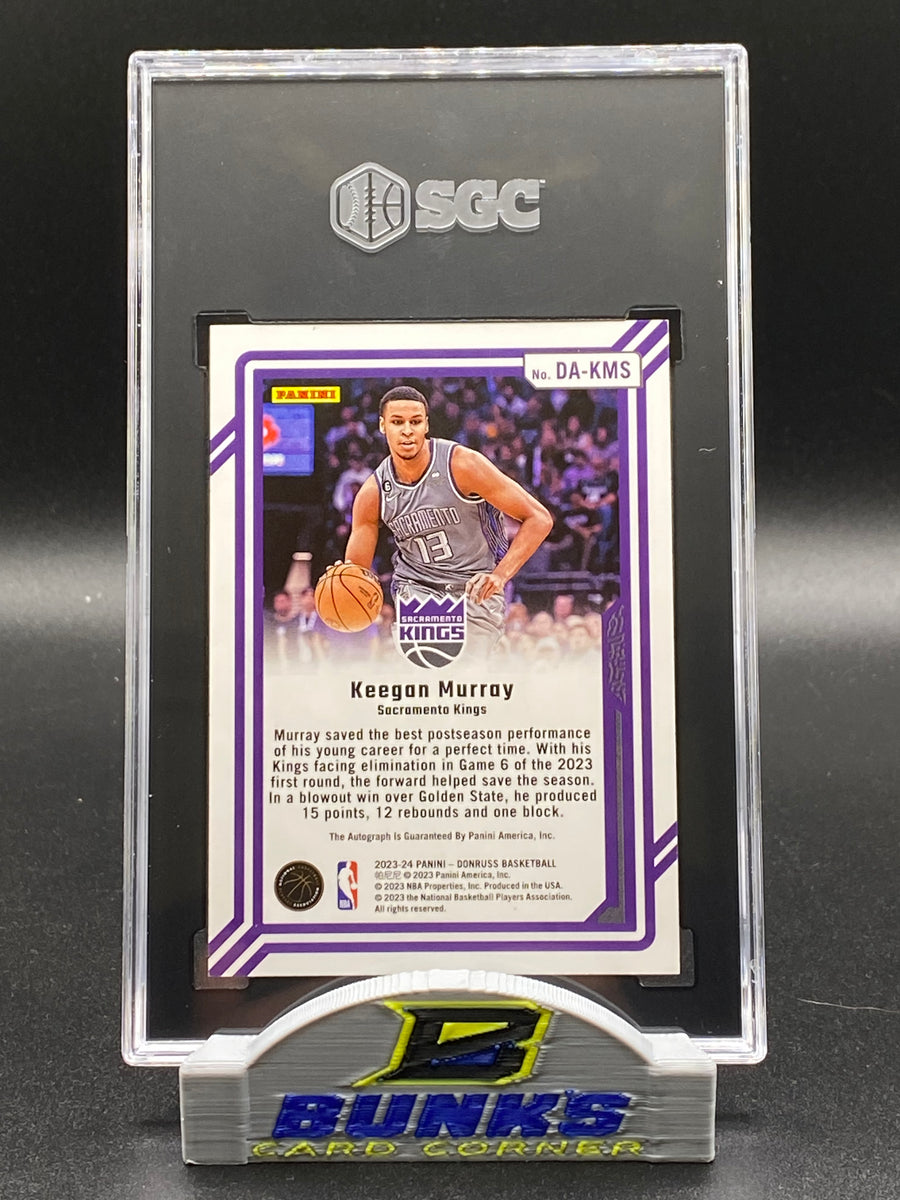 2023-24 Keegan Murray AUTOGRAPHED Red/Gold Holo Laser