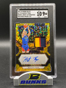 2023-24 Hunter Tyson AUTOGRAHED Gold Disco Prizm 2/10 (Box 20)