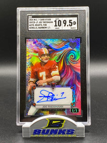 2024 Joe Theismann AUTOGRAPHED Hearts, Fire Scrolls, Rainbow 1/1 (Box 20)