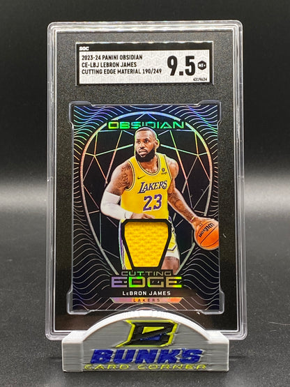 2023-24 LeBron James Cutting Edge Material 190/249 SGC 9.5 (Box 20)