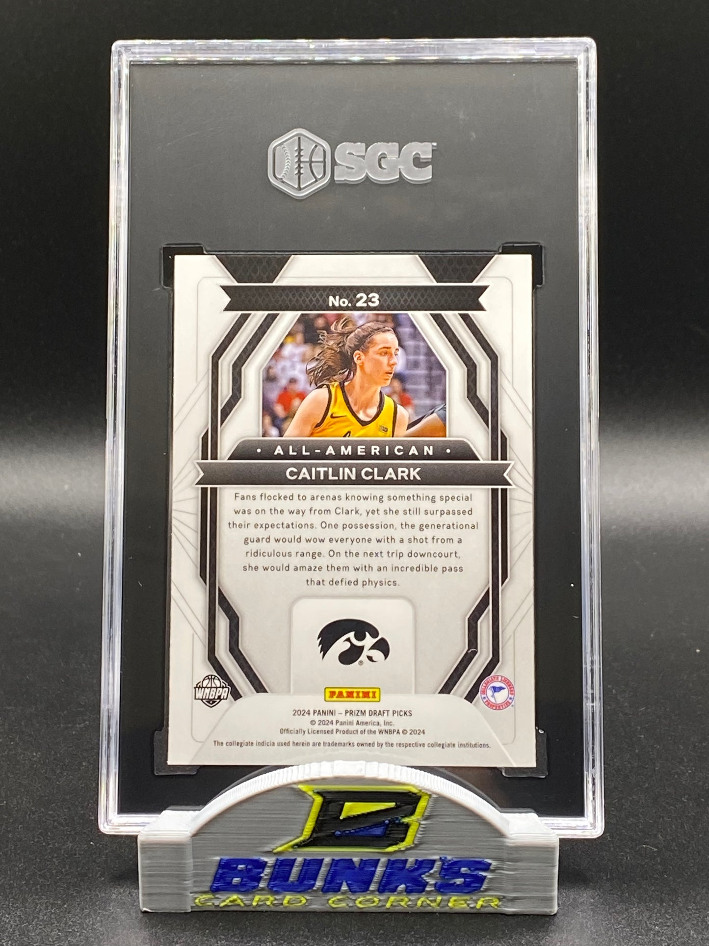 2024-25 Caitlin Clark All-American Rookie Card SGC 9.5 (Box 20)
