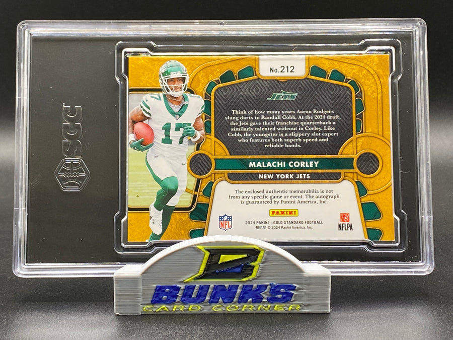 2024 Malachi Corley Rookie Patch Autographed 141/199