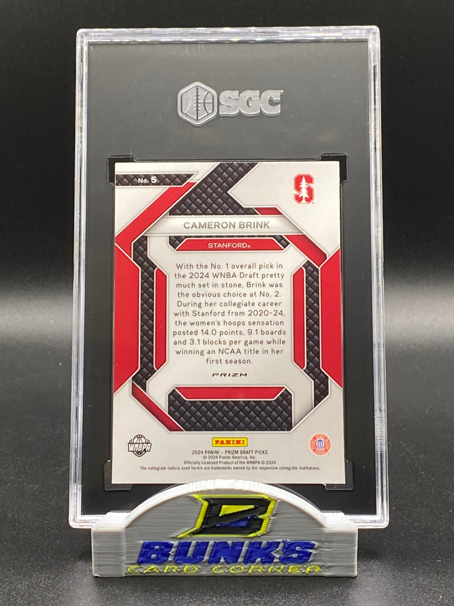 2024-25 Cameron Brink Ice Prizm Rookie Card SGC 10