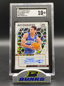 2023-24 Brook Lopez AUTOGRAPHED White Prizm 5/25 (Box 20)