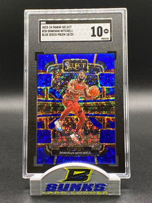 2023-24 Donovan Mitchell Blue Disco Prizm 18/25 SGC 10 (Box 20)