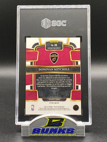 2023-24 Donovan Mitchell Blue Disco Prizm 18/25 SGC 10 (Box 20)