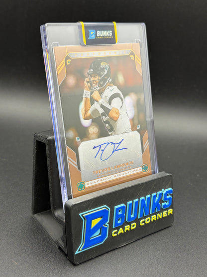 2025 Trevor Lawrence Photogenic Panini Auto Snapshot Signatures