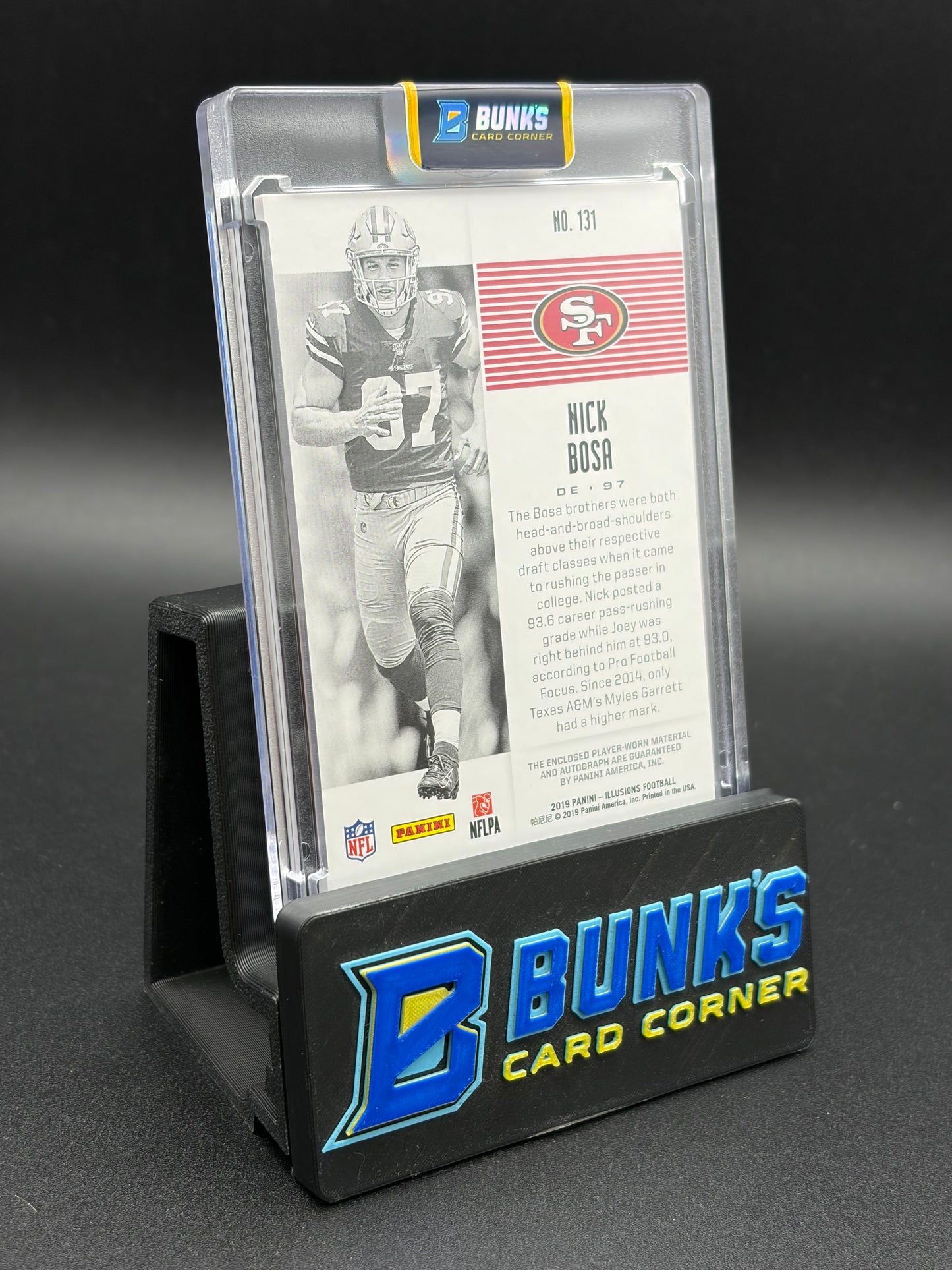 2019 Nick Bosa Illusions Auto Player Worn Patch First Impressions RC 111/199
