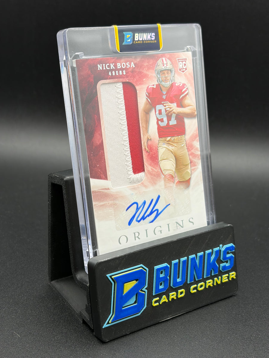 2019 Nick Bosa Origins Player Worn Material Auto RC