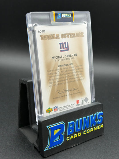 2007 Michael Strahan Upper Deck Rookie Threads Double Coverage