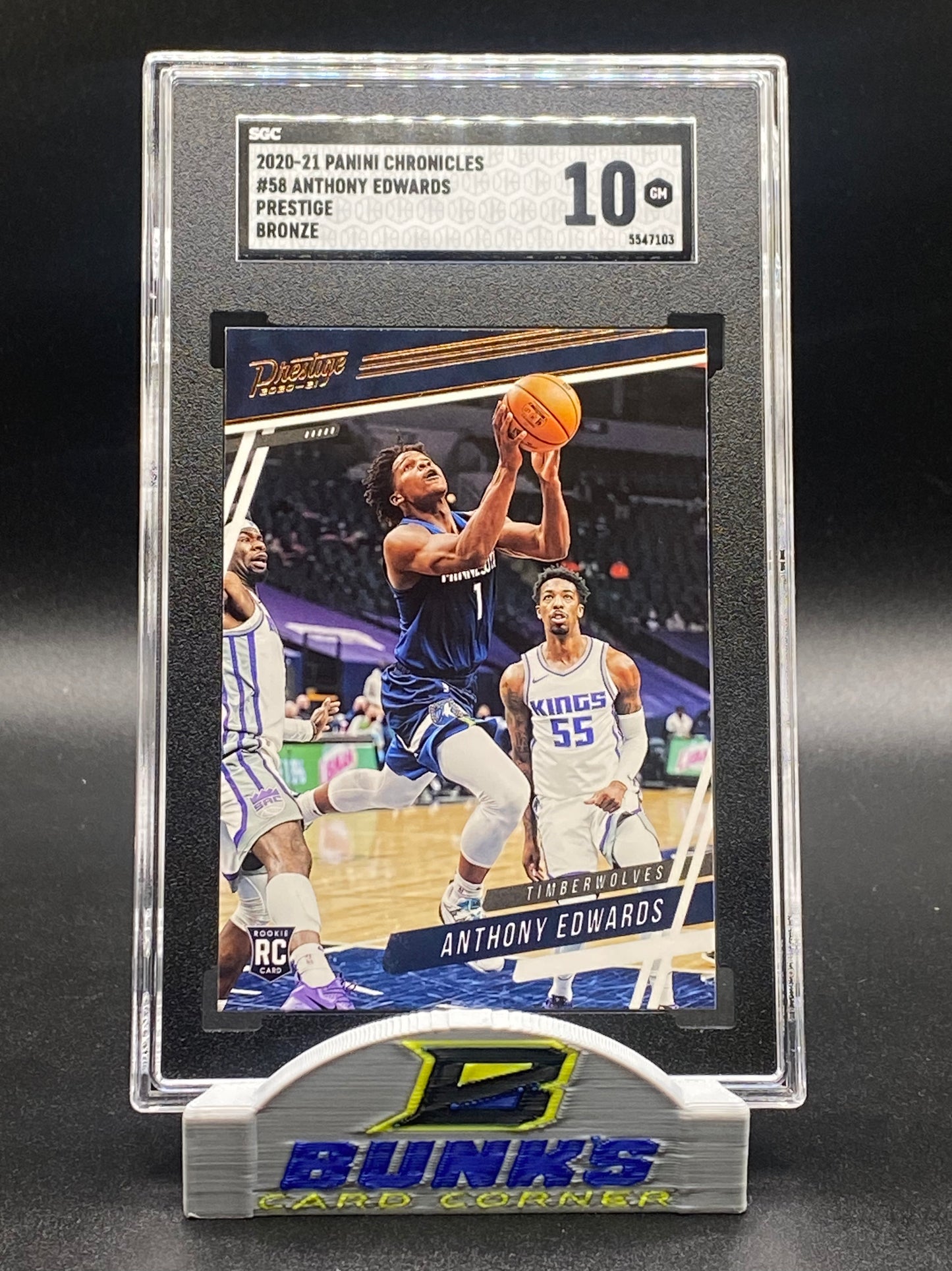 2020-21 Anthony Edwards Prestige Bronze SGC 10 (Box 21)