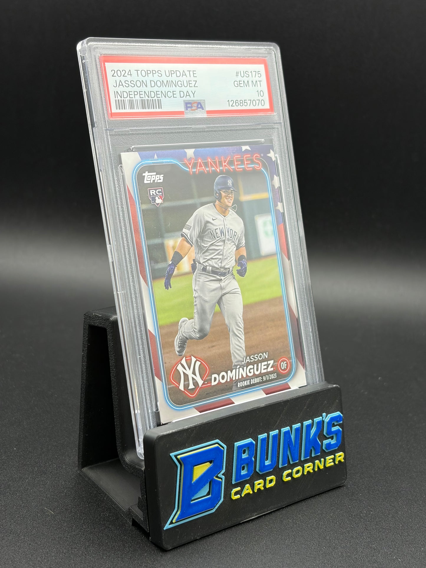 2024 Jasson Dominguez Independence Day Update PSA 10 RC 40/76