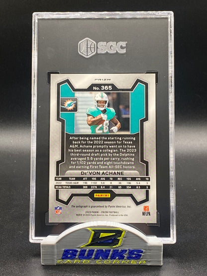2023 De'Von Achane AUTOGRAPHED Rookie Card (Box 21)