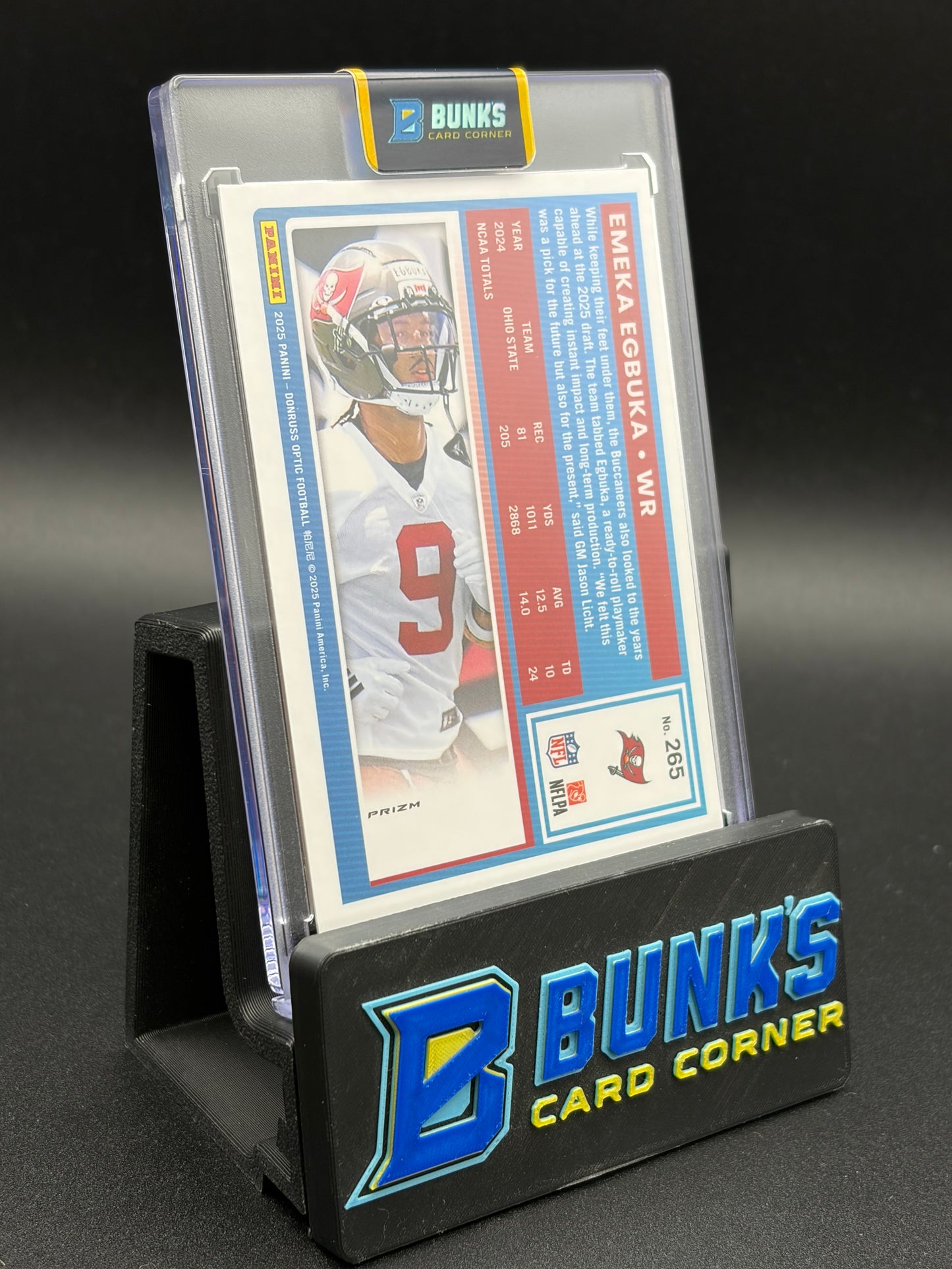 2025 Emeka Egbuka Donruss Optic Teal Velocity RC