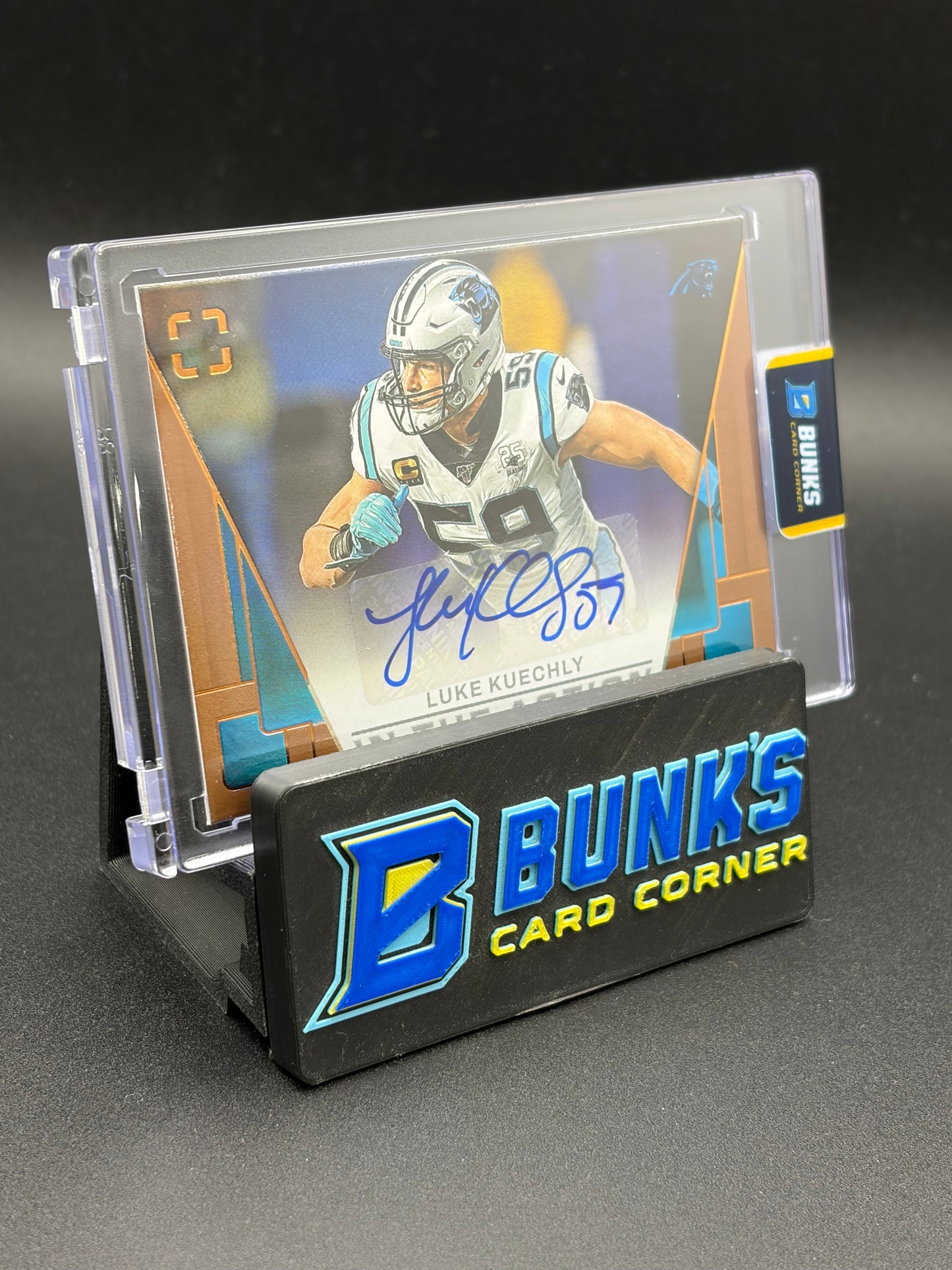 2024 Luke Kuechly Auto Panini Photogenic In the Action