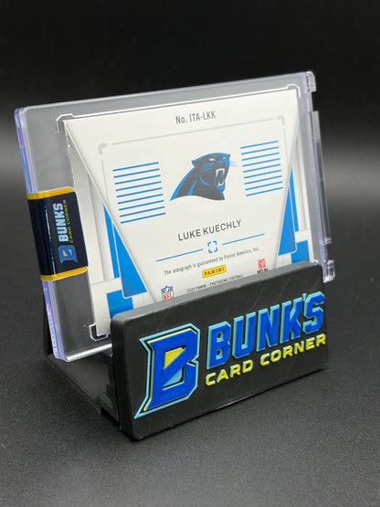 2024 Luke Kuechly Auto Panini Photogenic In the Action