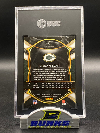 2020 Jordan Love Rookie Card SGC 10 (Box 21)