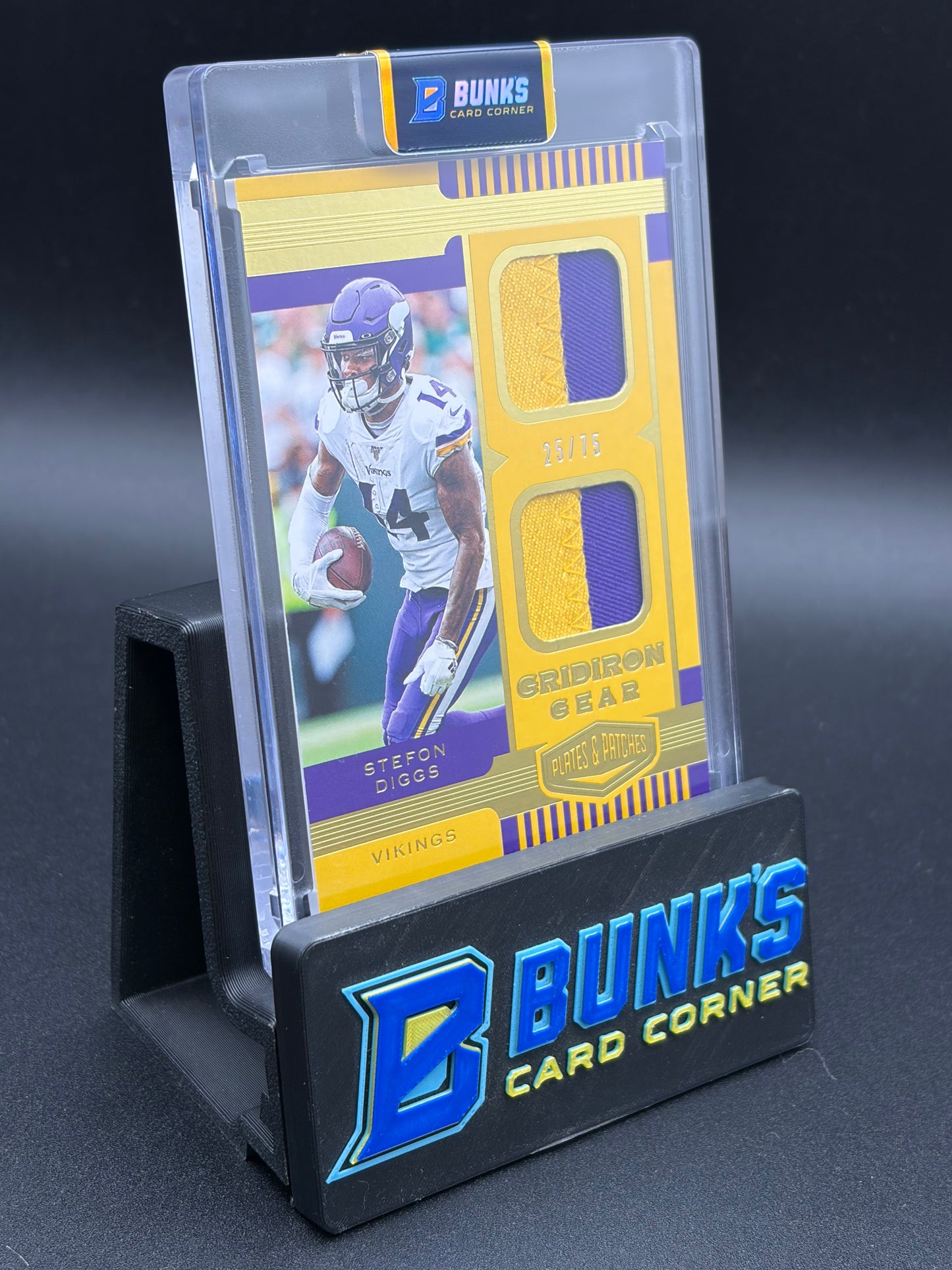 2019 Stefon Diggs Plates & Patches Gridiron Gear 25/75
