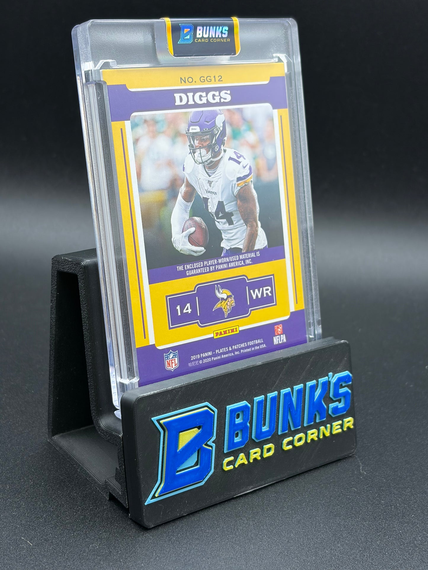 2019 Stefon Diggs Plates & Patches Gridiron Gear 25/75