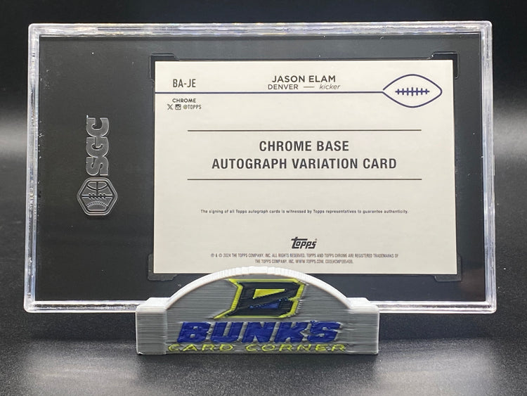2024 Jason Elam AUTOGRAPHED Gold Geometric Ref. 1/50