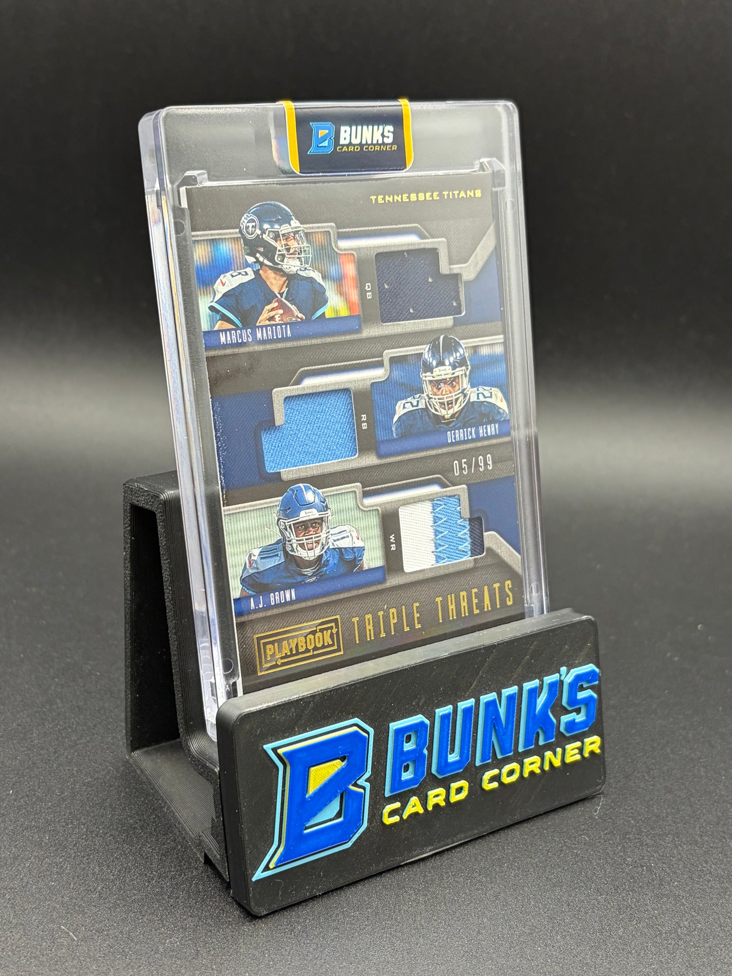 2019 Marcus Mariota & Derrick Henry & AJ Brown Playbook Triple Threats 5/99