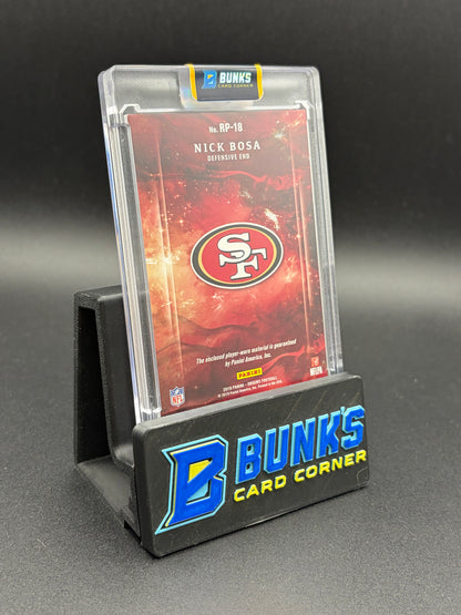 2019 Nick Bosa Player Worn Material Origins 47/49