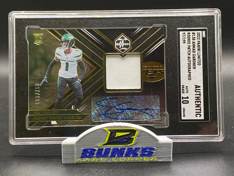 2022 Ahmad Gardner Rookie Patch Autographed 97/199