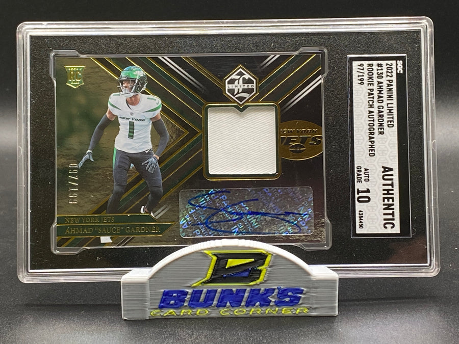 2022 Ahmad Gardner Rookie Patch Autographed 97/199
